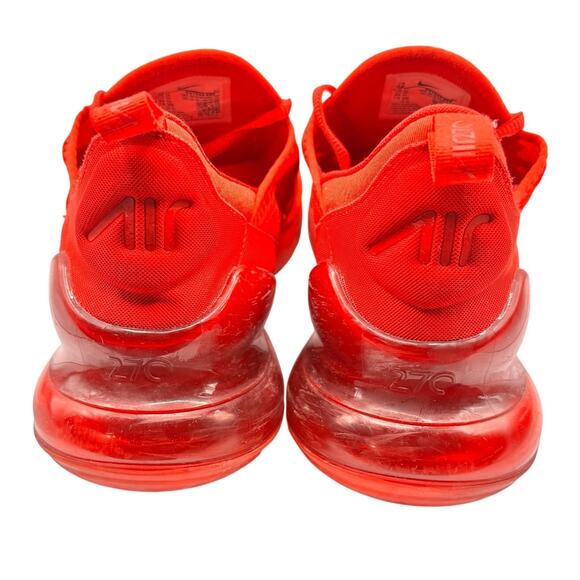 Nike Air Max 270 Triple Red CV7544-600 Men’s Size 12 Sneakers - Picture 4 of 8